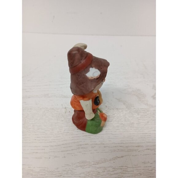 Vintage Ceramic Scarecrow Figurine Halloween Decor Hand Painted Collectible - Picture 14 of 16